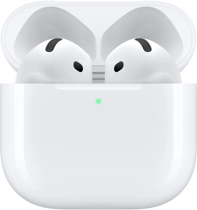 Гарнитура вкладыши Apple AirPods 4 ANC A3055,A3056,A3059 белый беспроводные bluetooth в ушной раковине (MXP93ZM/A)