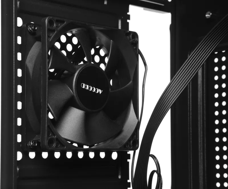 Корпус Accord Entry ACC-2054B черный без БП mATX 1x80mm 2xUSB2.0 audio