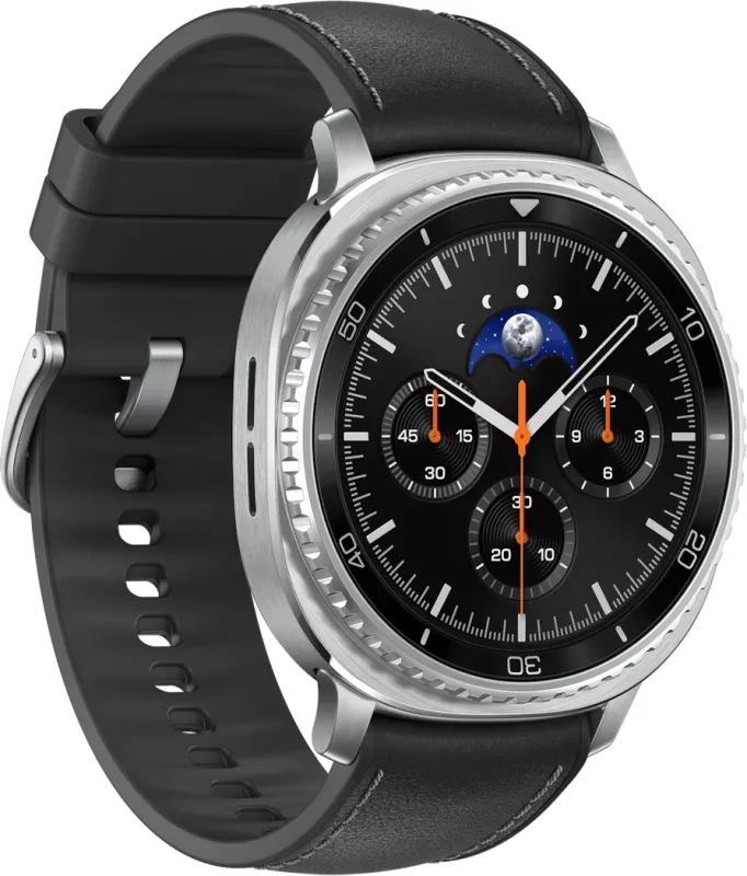 Смарт-часы Samsung Galaxy Watch 8 Classic LTE 46мм 1.34" Super AMOLED корп.серебристый рем.черный (SM-L505FZKACAU)