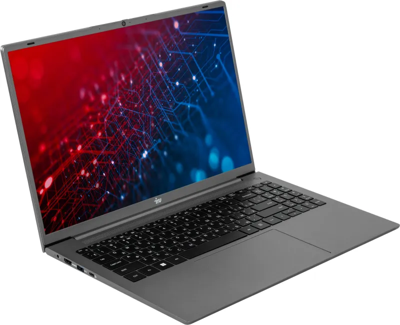 Ноутбук IRU Tactio 16ARB Ryzen 5 5500U 16Gb SSD512Gb Intel UHD Graphics 16" IPS FHD (1920x1080) Windows 11 Pro grey WiFi BT Cam 4825mAh (2110097)