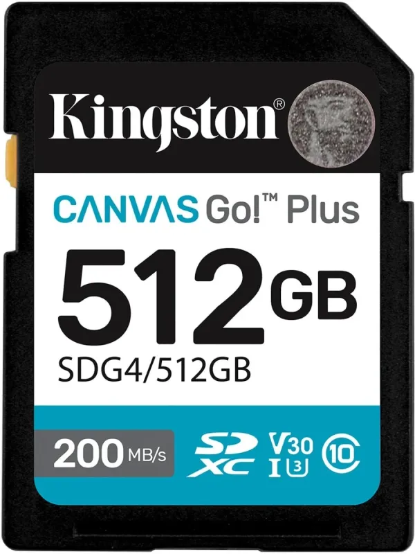 Флеш карта SDXC 512GB Kingston SDG4/512GB Canvas Go! Plus w/o adapter
