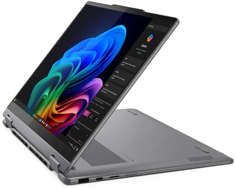 Ноутбук Lenovo Yoga 7 14ILL10 Core Ultra 7 256V 16Gb SSD512Gb Intel Arc 140V 14" OLED Touch WUXGA (1920x1200) без ОС grey WiFi BT Cam (83JQ007YRK)
