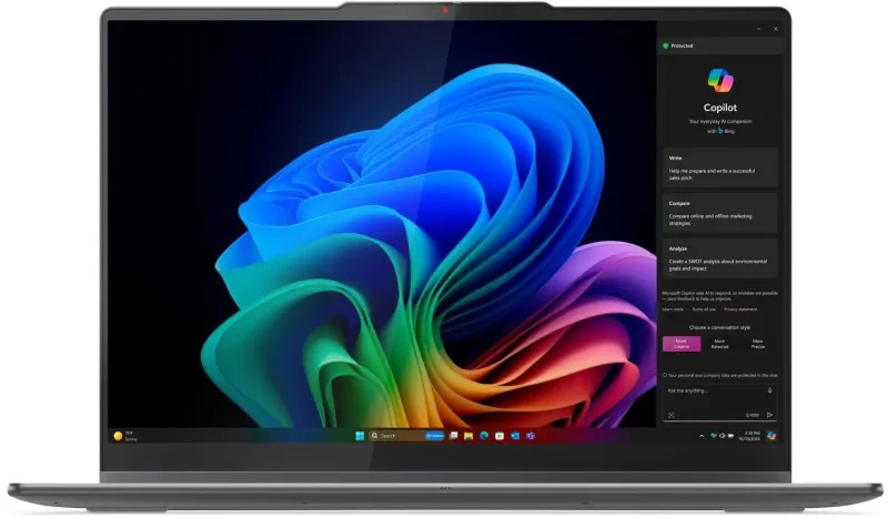 Ноутбук Lenovo Yoga 7 16ILL10 Core Ultra 7 256V 16Gb SSD1Tb Intel Arc 140V 16" OLED Touch 2.8K (2880x1800) без ОС grey WiFi BT Cam (83JT0028RK)