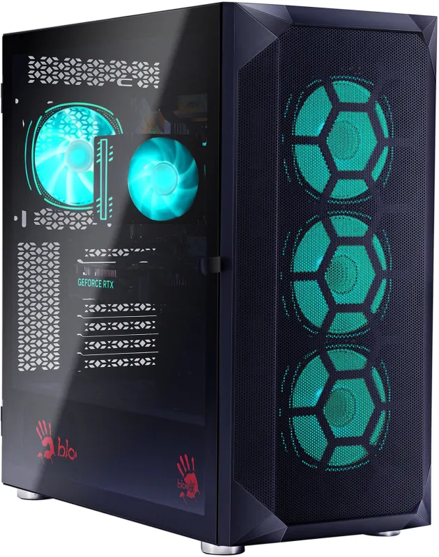 ПК Bloody BD-PC RB65C2 MT Ryzen 5 7500F (3.7) 32Gb SSD1Tb RX 7700XT 12Gb Windows 11 Home 64 2.5Gigabit WiFi BT 650W черный (RUS) (2111350)