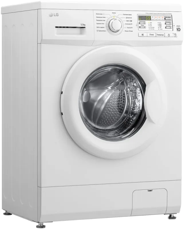Стиральная машина LG F10B8MD класс: A загр.фронтальная макс.:5.5кг белый инвертор