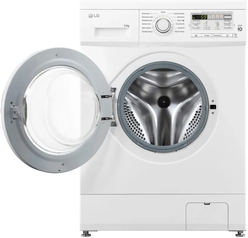 Стиральная машина LG F10B8MD класс: A загр.фронтальная макс.:5.5кг белый инвертор