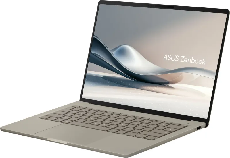 ASUS Zenbook A14 UX3407QA-QD197W Snapdragon X  X1 26 100  Qualcomm/LPDDR5X 16GB 512GB PCIE G4 SSD/ Adreno GPU/ 14" OLED WUXGA ,400NITS(HDR), WIN11 HOME 0.74 kg Zabriskie Beige