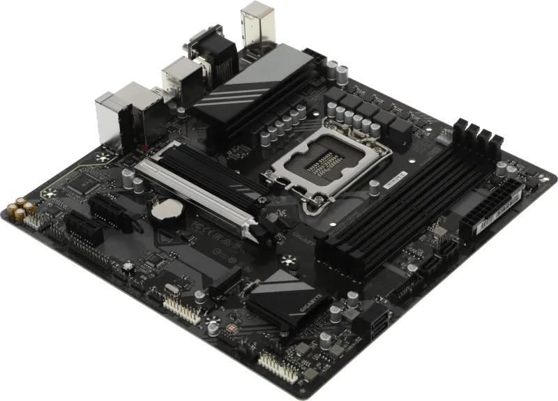 Материнская плата Gigabyte B760M DS3H GEN5 Soc-1700 Intel B760 4xDDR5 mATX AC`97 8ch(7.1) 2.5Gg RAID+VGA+HDMI+DP