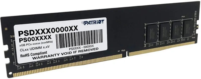 Память DDR4 8Gb 3200MHz Patriot PSD48G320081 Signature RTL Gaming PC4-25600 CL22 DIMM 288-pin 1.2В single rank Ret