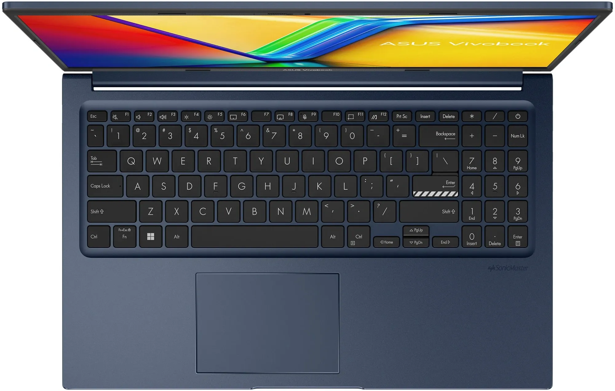 Ноутбук Asus Vivobook 15 X1504VA-BQ2970 Core i3 1315U 16Gb SSD512Gb Intel UHD Graphics 15.6" IPS FHD (1920x1080) без ОС blue WiFi BT Cam (90NB10J1-M03CF0)