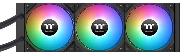 Система водяного охлаждения Thermaltake LA360-S ARGB Soc-AM5/AM4/1200/1700/1851 черный 4-pin 38.35dB Al+Cu LCD 360W Ret (CL-W462-PL12SW-A)