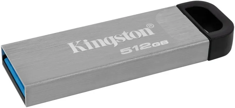 Флеш Диск Kingston 512GB DataTraveler Kyson DTKN/512GB USB3.2 серебристый/черный