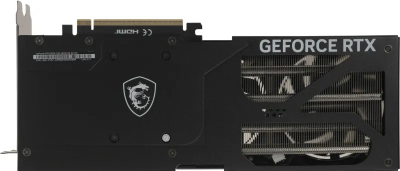 Видеокарта MSI PCI-E 5.0 RTX 5070 12G VENTUS 3X OC NVIDIA GeForce RTX 5070 12Gb 192bit GDDR7 2542/28000 HDMIx1 DPx3 HDCP Ret