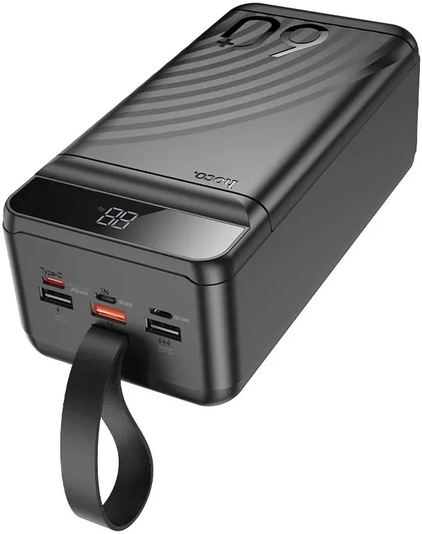 Мобильный аккумулятор Hoco J123C Element 60000mAh 5A черный (12098)