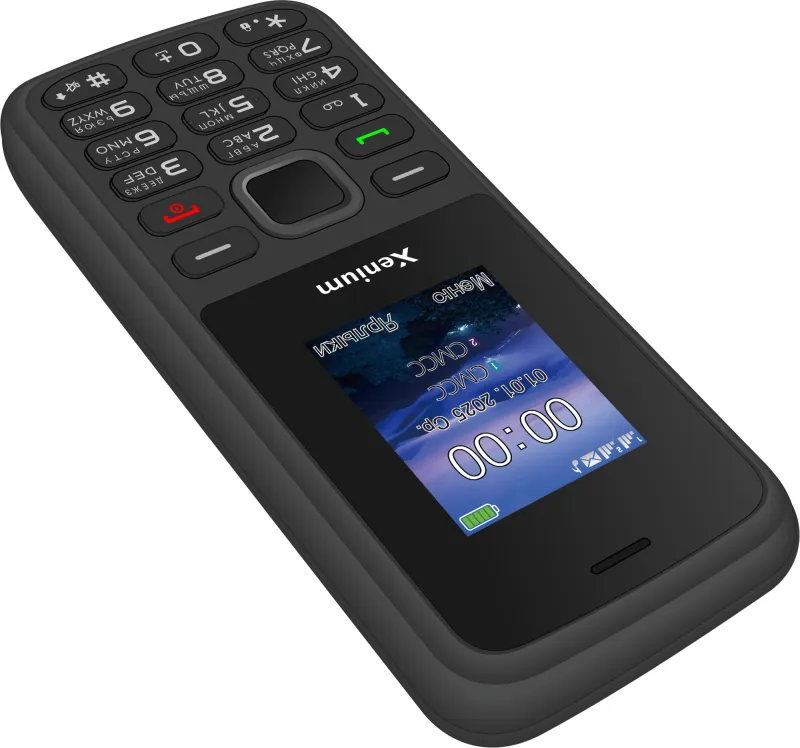 Мобильный телефон Xenium X175 черный моноблок 2Sim 1.8" 128x160 Nucleus GSM900/1800 MP3 FM