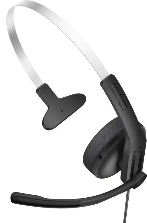 Гарнитура накладные Edifier CC100 1.5м черный проводные оголовье