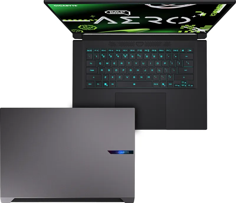 Ноутбук Gigabyte Aero X16 1VH Ryzen AI 7 350 32Gb SSD1Tb NVIDIA GeForce RTX5060 8Gb 16" IPS QHD+ (2880x1800) без ОС grey WiFi BT Cam (1VH93KZC64AD)