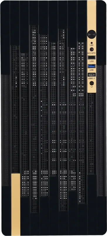 Корпус Accord ACC-188R2 черный без БП ATX 4x120mm 1xUSB2.0 1xUSB3.0 1xUSB3.1 audio