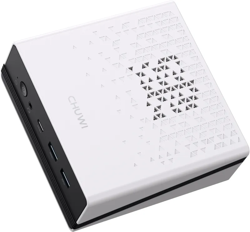 ПК Мини Chuwi UBox Ryzen 5 7430U (4.3) 16Gb SSD512Gb RGr Windows 11 Pro 2x2.5GbitEth WiFi BT 90W белый/черный