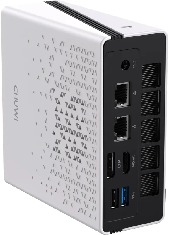 ПК Мини Chuwi UBox Ryzen 5 7430U (4.3) 16Gb SSD512Gb RGr Windows 11 Pro 2x2.5GbitEth WiFi BT 90W белый/черный