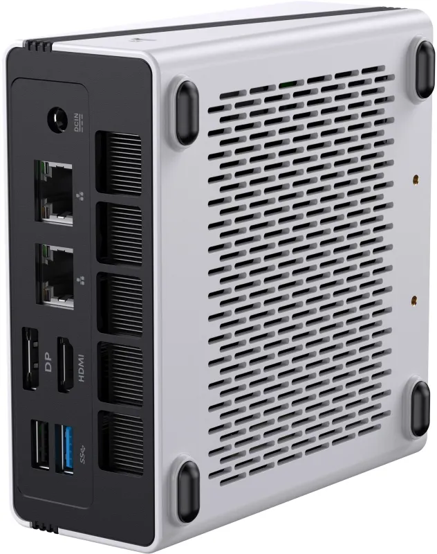 ПК Мини Chuwi UBox Ryzen 5 7430U (4.3) 16Gb SSD512Gb RGr Windows 11 Pro 2x2.5GbitEth WiFi BT 90W белый/черный