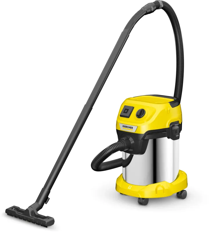 Строительный пылесос Karcher WD 3 P S V-17/4/20 1000Вт (уборка: сухая/сбор воды) желтый