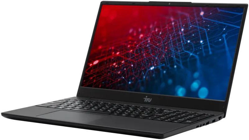 Ноутбук IRU Tactio G15AL Core i5 1335U 16Gb SSD512Gb Intel Iris Xe 15" IPS FHD Windows 11 Pro 64 black WiFi BT (2125433)