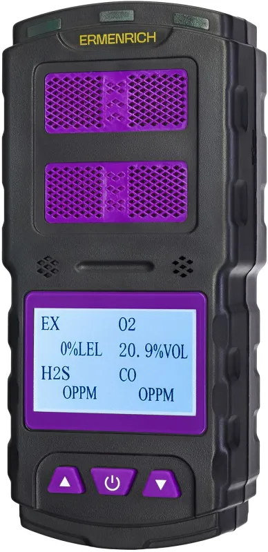 Детектор газа Ermenrich NG60 портативный фиолетовый/черный (84760)