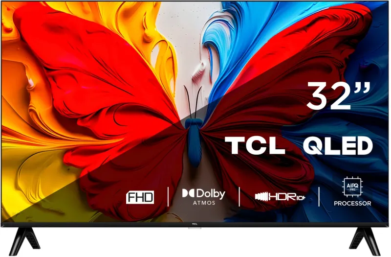 Телевизор QLED TCL 32" 32S5K-UZ черный FULL HD 60Hz DVB-T DVB-T2 DVB-C DVB-S DVB-S2 USB WiFi Smart TV
