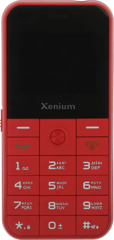 Мобильный телефон Xenium X718 красный моноблок 2Sim 1.77" 128x160 Spreadtrum ThreadX RTOS 0.3Mpix GSM900/1800 MP3