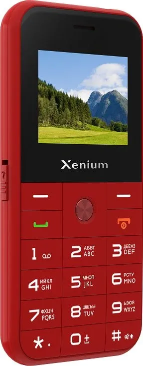 Мобильный телефон Xenium X718 красный моноблок 2Sim 1.77" 128x160 Spreadtrum ThreadX RTOS 0.3Mpix GSM900/1800 MP3
