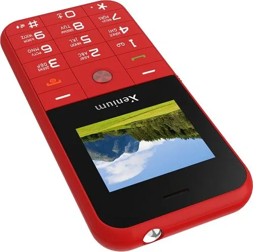 Мобильный телефон Xenium X718 красный моноблок 2Sim 1.77" 128x160 Spreadtrum ThreadX RTOS 0.3Mpix GSM900/1800 MP3