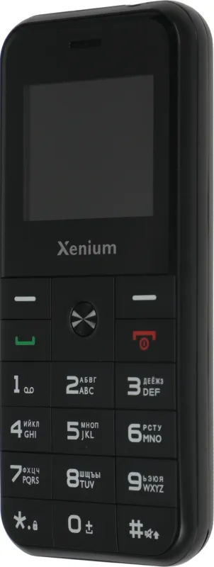 Мобильный телефон Xenium X718 черный моноблок 2Sim 1.77" 128x160 Spreadtrum ThreadX RTOS 0.3Mpix GSM900/1800 MP3