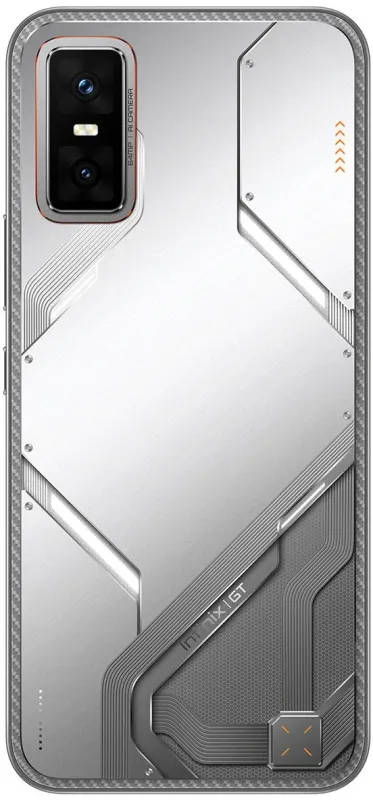 Смартфон Infinix X6876 GT 30 256Gb 8Gb белый моноблок 3G 4G 2Sim 6.78" 1224x2720 Android 15 64Mpix 802.11 a/b/g/n/ac/ax NFC GPS Protect FM