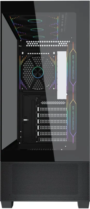 Корпус Accord ACC-EL1B TG черный без БП ATX 2xUSB2.0 1xUSB3.1 audio