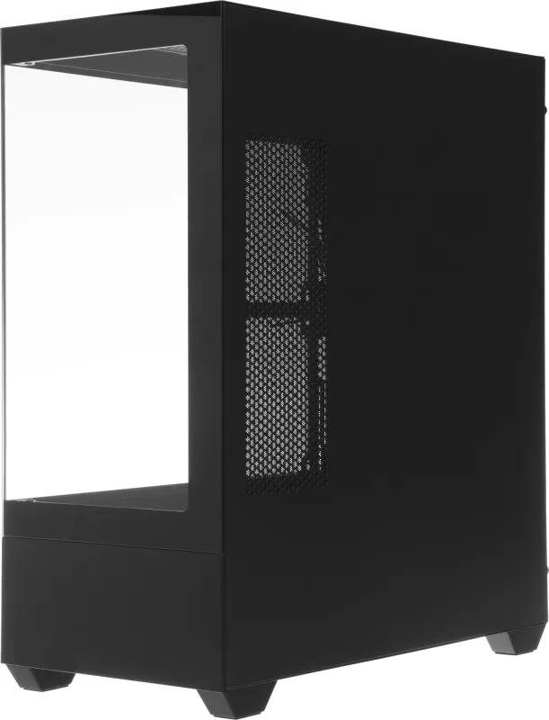 Корпус Accord ACC-EL1B TG черный без БП ATX 2xUSB2.0 1xUSB3.1 audio