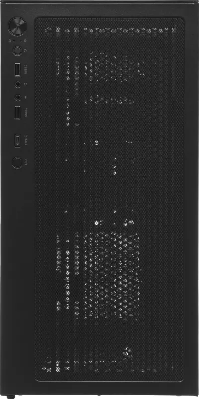 Корпус Accord ACC-EL1B TG черный без БП ATX 2xUSB2.0 1xUSB3.1 audio