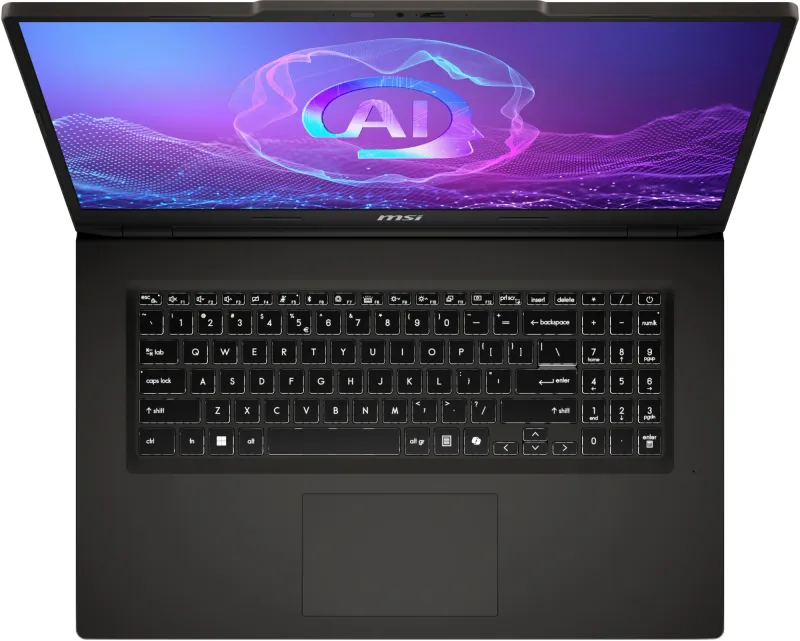 MSI Venture 17 AI A1MG-003XRU Ultra 7 255H 17.3" FHD (1920 x 1080)144Hz DDR5 16GB (8GB*2),512GB SSD,Intel Arc Graphics ,55.2Whr,2,4kg,1y,Dos,Solid Gray