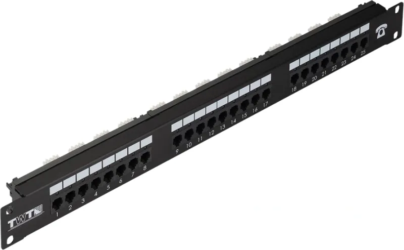 Патч-панель Lanmaster TWT-PPI25TEL11 19" 1U 25xRJ-11 кат.3