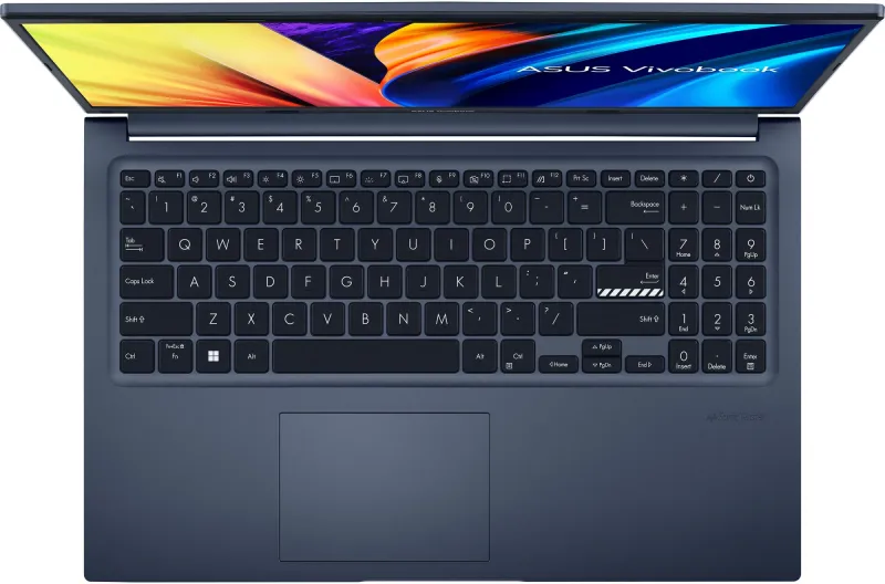Ноутбук Asus VivoBook 15 OLED X1505VA Core i5 13420H 16Gb SSD512Gb Intel Iris Xe graphics 15.6" OLED FHD (1920x1080) без ОС black WiFi BT Cam (90NB10P1-M011Y0)