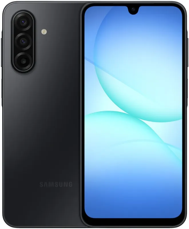 Смартфон Samsung SM-A175F Galaxy A17 128Gb 4Gb черный моноблок 3G 4G 2Sim 6.7" 1080x2340 Android 15 50Mpix 802.11 a/b/g/n/ac NFC GPS GSM900/1800 GSM1900 microSD max2048Gb