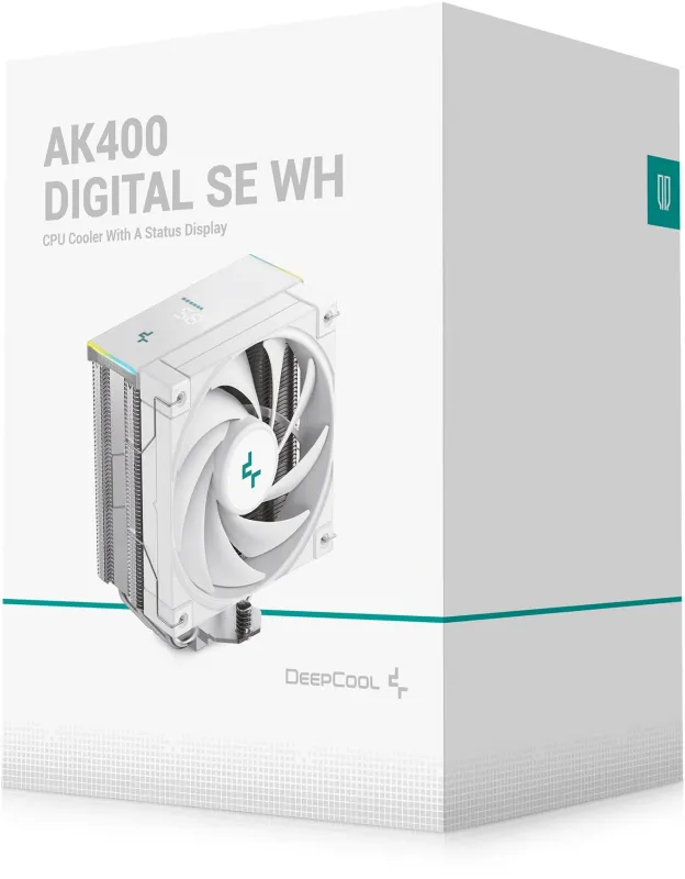 Устройство охлаждения(кулер) Deepcool AK400 Digital SE Wh ARGB Soc-AM5/AM4/1200/1700/1851 белый 4-pin 19-28dB Al+Cu LCD 220W 812gr Ret (R-AK400-WHADMN-GJD)