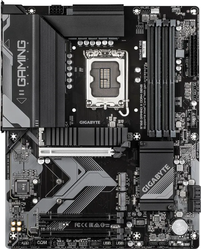 Материнская плата Gigabyte B760 GAMING X D4 GEN5 Soc-1700 Intel B760 4xDDR4 ATX AC`97 8ch(7.1) 2.5Gg RAID+HDMI+DP