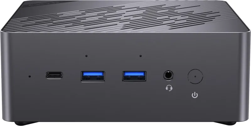 ПК Мини Chuwi AuBox Ryzen AI 9 365 (3.3) 32Gb SSD1Tb RGr Windows 11 Pro 2x2.5GbitEth WiFi BT 120W серебристый/черный