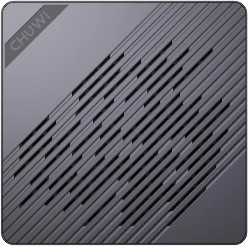 ПК Мини Chuwi AuBox Ryzen AI 9 365 (3.3) 32Gb SSD1Tb RGr Windows 11 Pro 2x2.5GbitEth WiFi BT 120W серебристый/черный