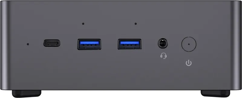ПК Мини Chuwi AuBox Ryzen AI 9 365 (3.3) 32Gb SSD1Tb RGr Windows 11 Pro 2x2.5GbitEth WiFi BT 120W серебристый/черный
