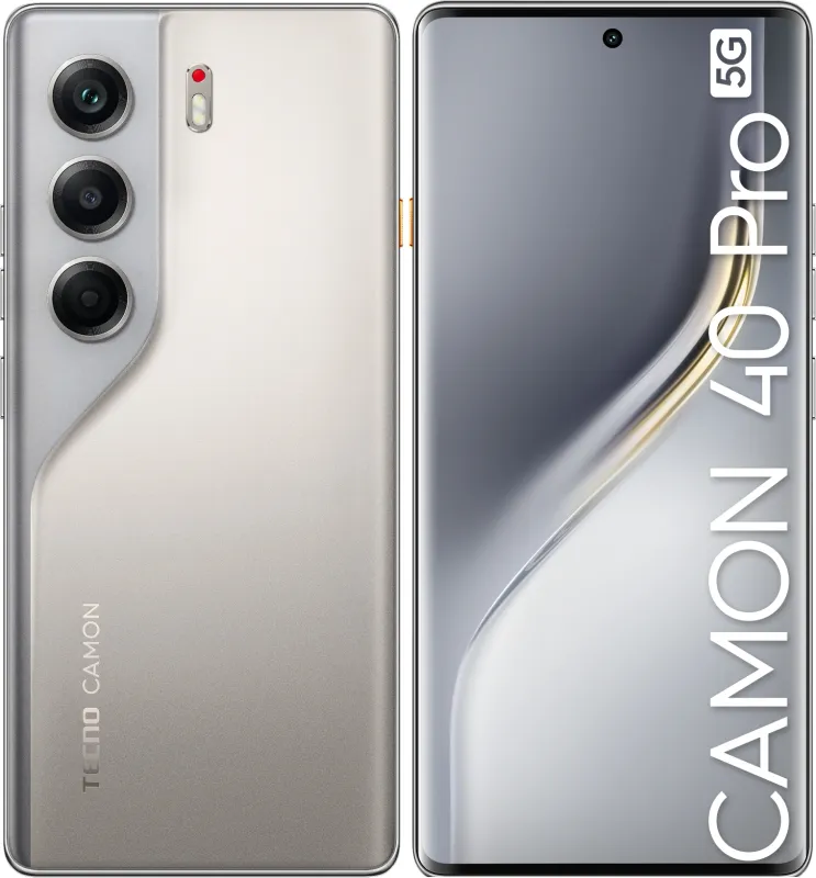 Смартфон Tecno Camon 40 Pro 5G 256Gb 12Gb (CM7 256+12 SANDY TITANIUM)
