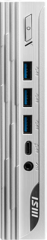 Неттоп MSI Pro DP10 13M-251RU i5 1340P (1.9) 16Gb SSD512Gb Iris Xe Windows 11 Pro 2.5xGbitEth WiFi BT 120W белый (9S6-B0A612-251)