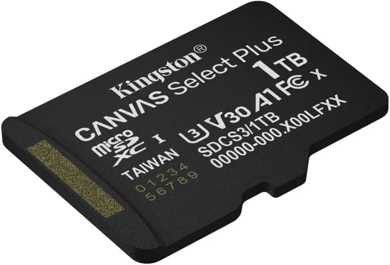 Флеш карта microSDXC 1TB Kingston SDCS3/1TBSP Canvas Select Plus w/o adapter