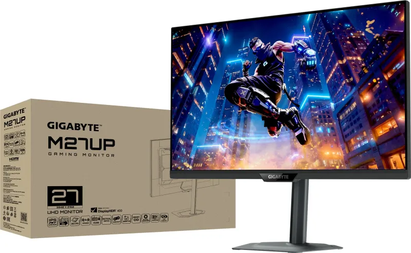 Монитор Gigabyte 27" M27UP черный IPS LED 16:9 HDMI M/M матовая HAS 350cd 178гр/178гр 3840x2160 160Hz DP 4K USB 6.93кг